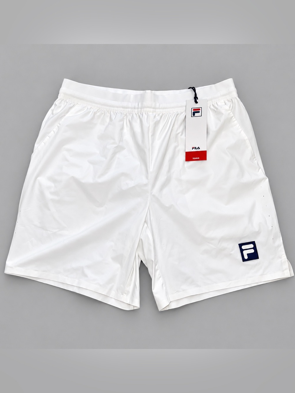 FILA Challenger 7” Tennis Shorts Mens Medium White Performance Athletic NWT